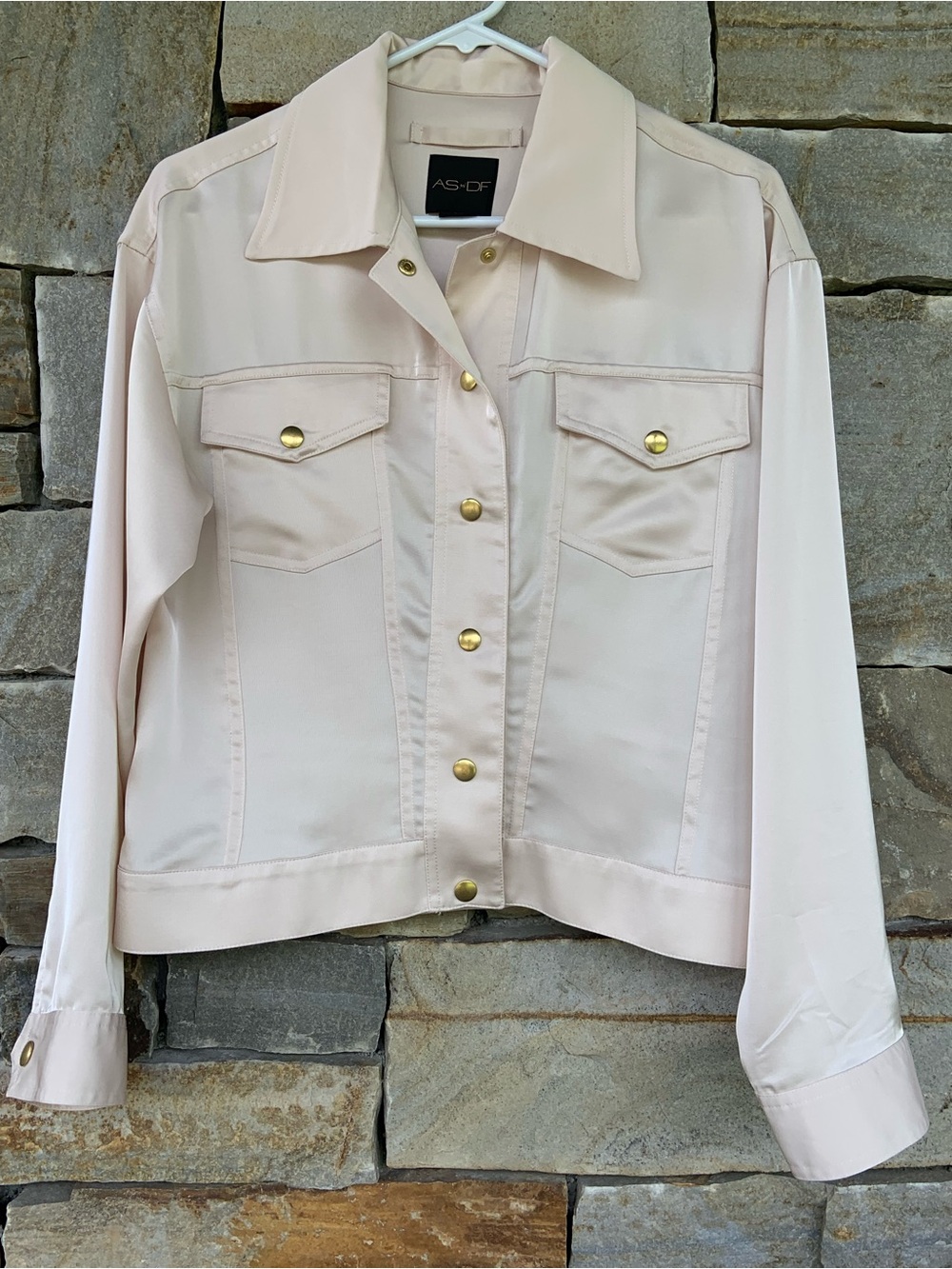 AS by DF * Beautiful Ivory Satin Top Jacket